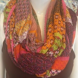 TUBULAR PATCHWORK INFINITY SCARF